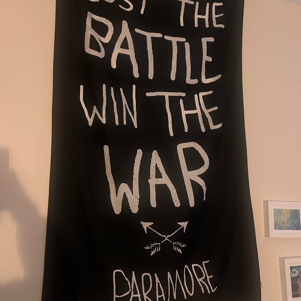 Paramore Self Titled Tour Flag - Lost The Battle Win the War